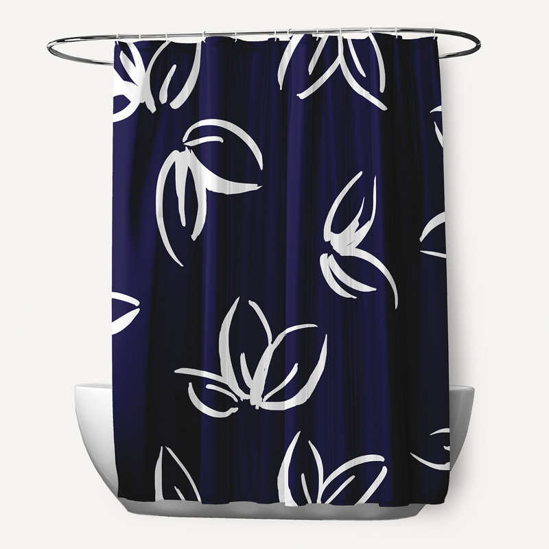Miki Single Shower Curtain, Blue