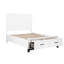 Lit plateforme double avec rangement Rustic