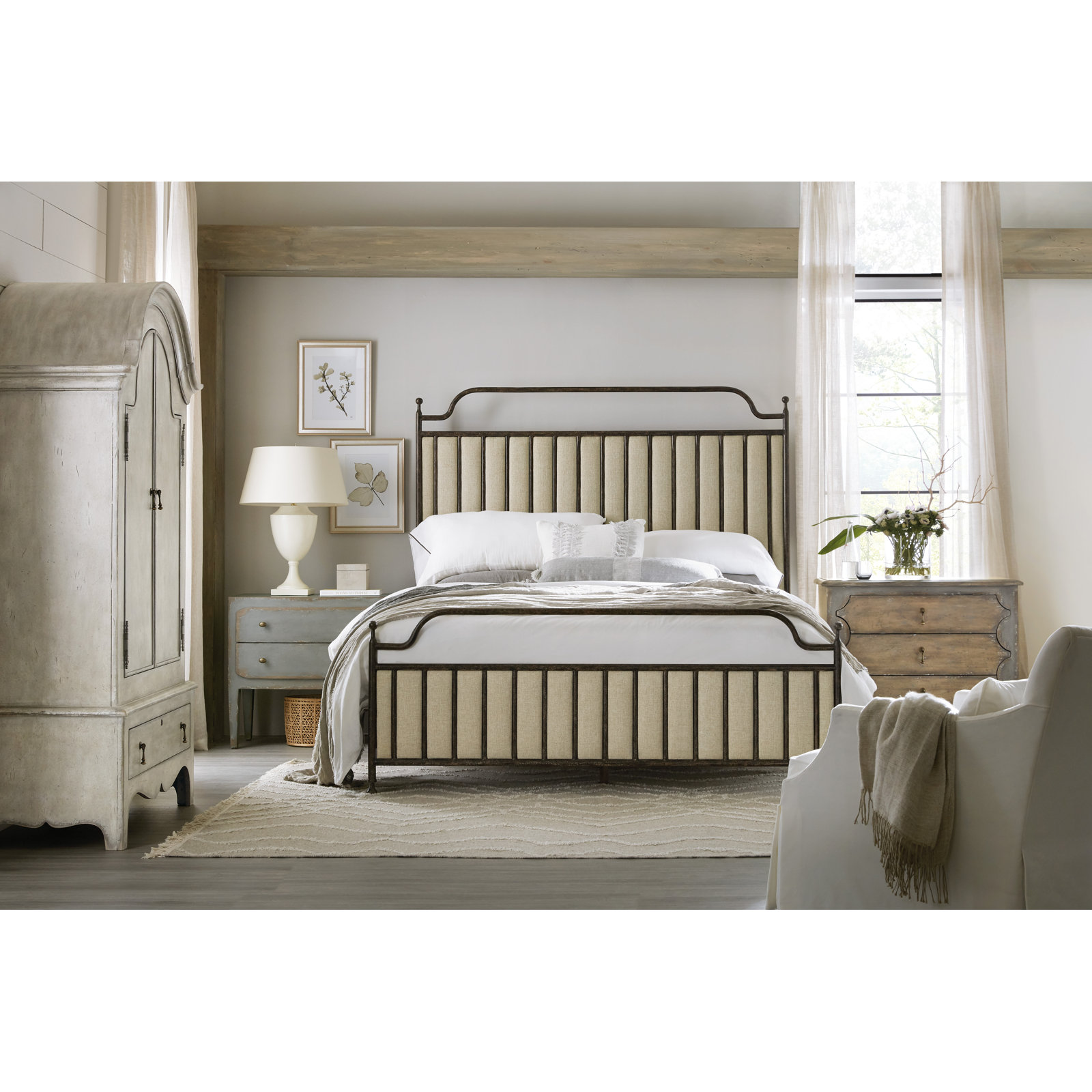 Chamberlain 2 - Drawer Nightstand, Speckled Gray