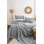 Elegant Double Bedspread Set (2 Pieces), Anthracite | 100% Cotton Jacquard, Bedspread: 94.5 x 102.4 inches, Pillowcases: 19.7 x 27.6 inches | Soft, Durable, Machine Washable, Perfect for Stylish Bedrooms