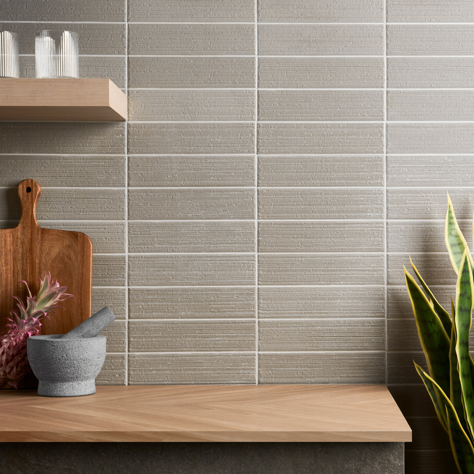 Barlow 3" x 10" Ceramic Subway Wall Tile, Sage Green