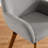 Rayshawn 22.83" W Linen Swivel dining chairs-503307363
