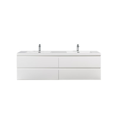 Ensemble de meuble-lavabo double mural 71 po Andella