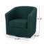 CHAISE PIVOTANTE, garniture cloutée-1821040617