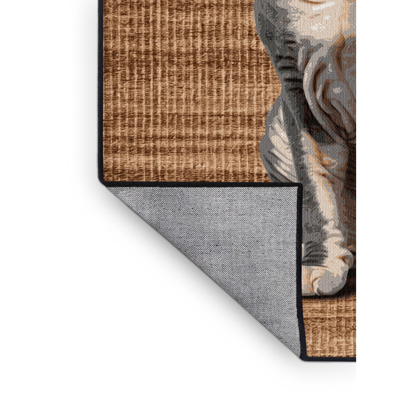 Washable Foldex Cats Area Rug, Rectangle 8' x 12'
