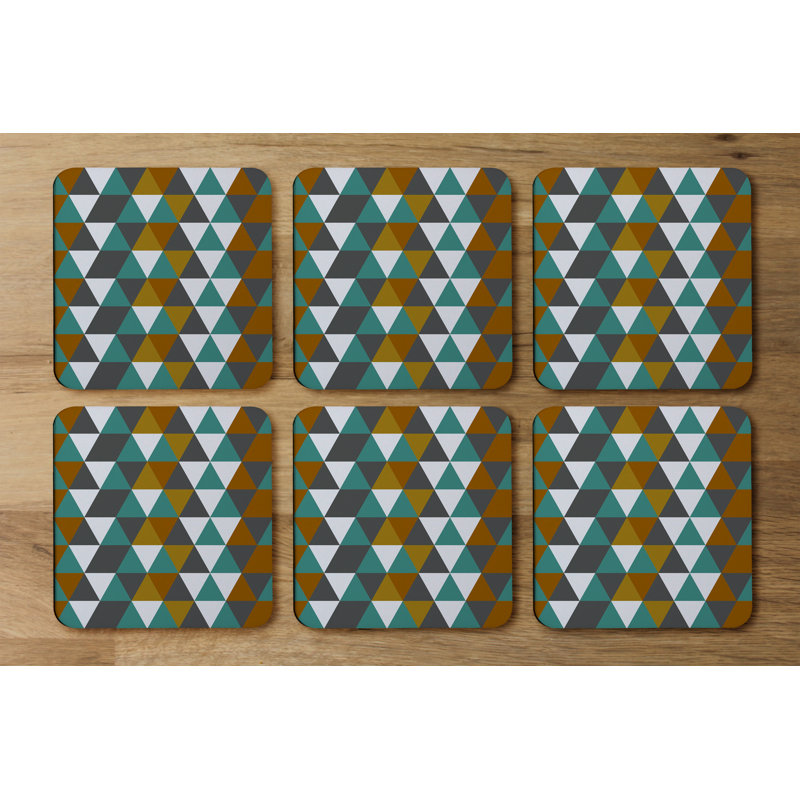 Square 6 Piece Coaster Set