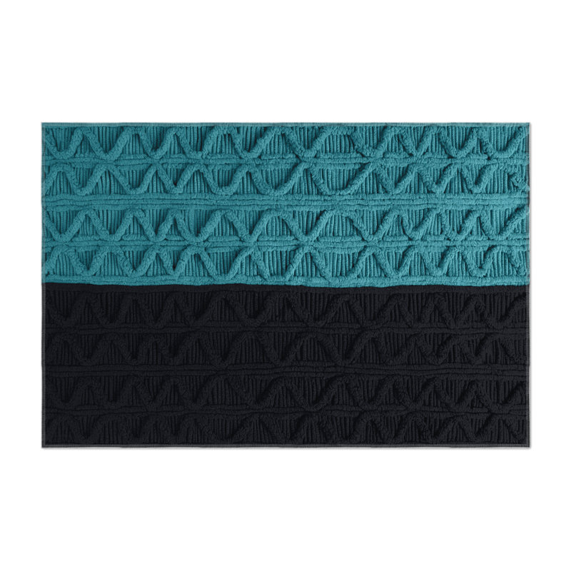 Tapis gris intérieur et extérieur Trellis, Rectangulaire 3 pi x 5 pi