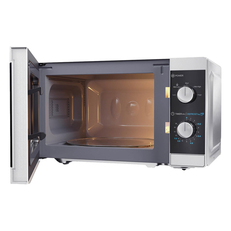  20L 800w Solo Microwave Black, Black/Silver