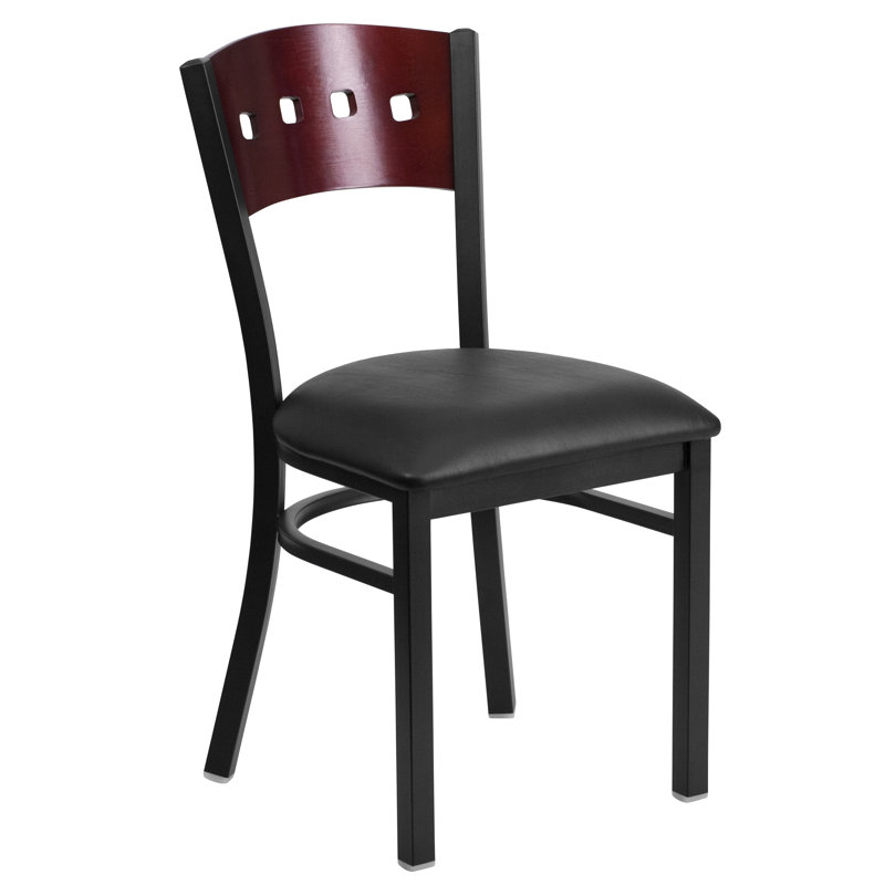 Chaise de restaurant en métal Jyun, Noir