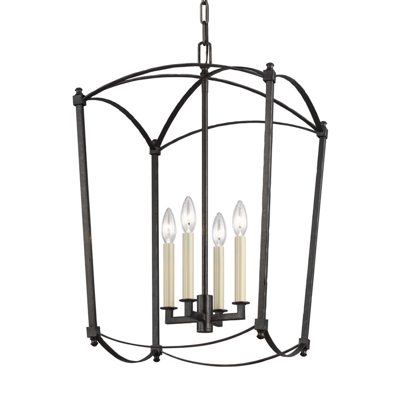 Olive 4-Light Chandelier, Smith Steel