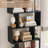 Hermoth 75'' H X 27.6'' W Tall Geometric Bookcase,6-Tier Storage Shelf, Contemporary Display Shelf-637443087-651166310-647997373