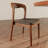 7Pcs Modern Round Kitchen Dining Table Set,With 6 Upholstered Dining Chairs-1445867343