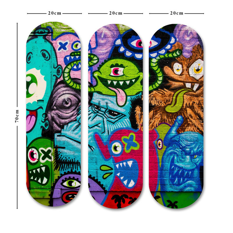 Superbe ensemble de peinture décorative en panneau de fibres à densité moyenne (3 pièces), imprimé UV, 27,6 x 27,6 pouces au total | 100% panneau de fibres à densité moyenne, épaisseur: 0,3 pouce | Parfait pour le salon, la chambre à coucher ou le bureau | Art mural accrocheur