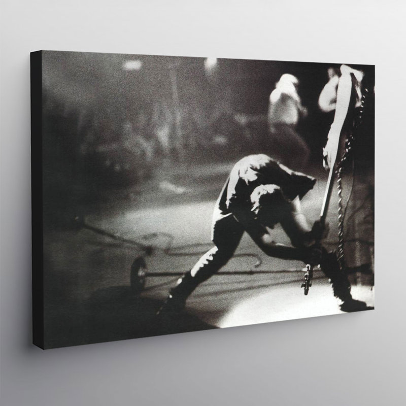 The Clash London Calling - Wrapped Canvas Print, 61cm H x 81.3cm W x 3.8cm D