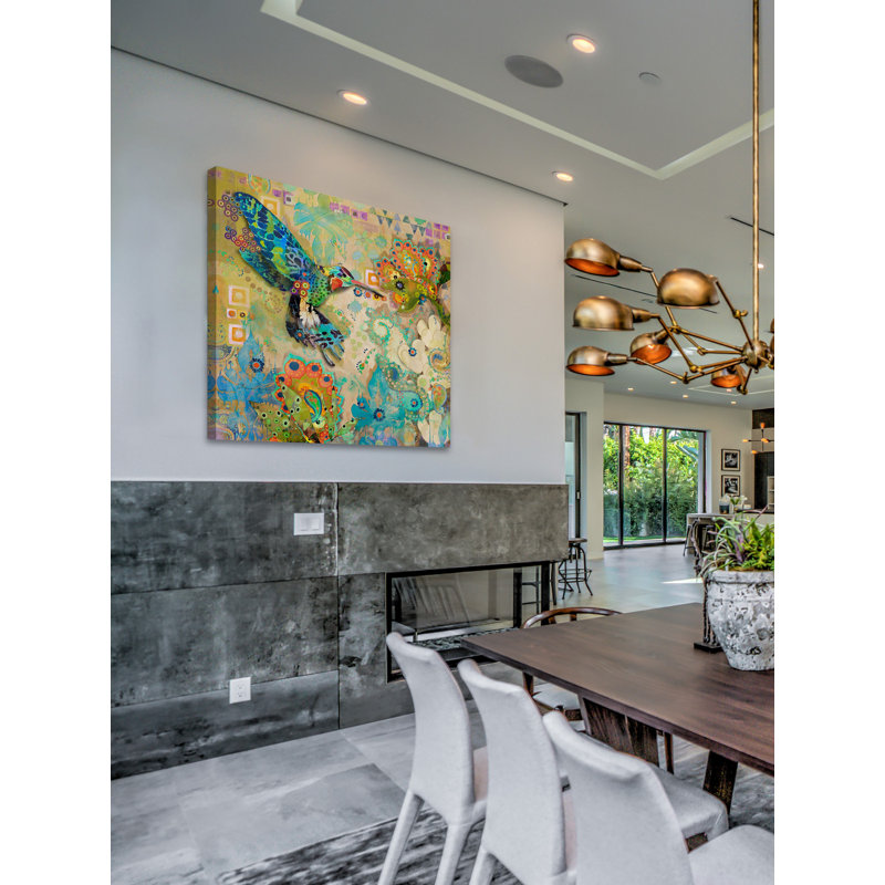 Evelia - Wrapped Canvas Painting, 122cm H x 122cm W x 3.81cm D