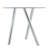 35" Round Glass Top Dining Table for 4 with Metal Base, for Kitchen and Small Spaces-586331512-582109181