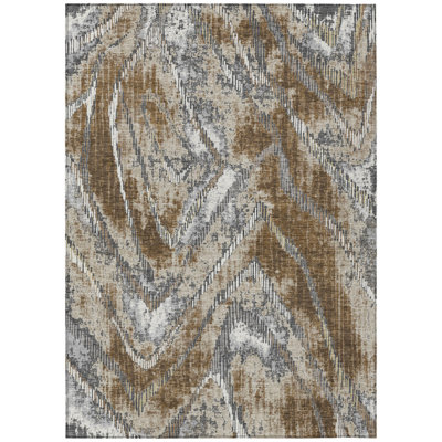 Machine Washable Indoor/Outdoor Chantille ACN2927 Modern Rug