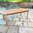 Agna Rounded Edge Wooden Dining Table