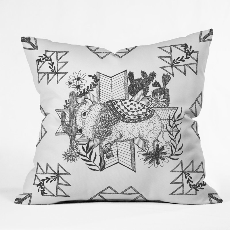 Coussin arrlo buffalo, 16 po x 16 po