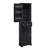 Tall Bathroom Storage Cabinet, Freestanding Storage Cabinet with Two Doors and Adjustable Shelves, Door Shelve Design, MDF Board with Painted Finish, Black