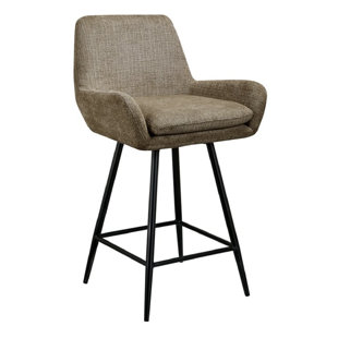 Counter Stool Upholstered Counter Stool with Metal Frame