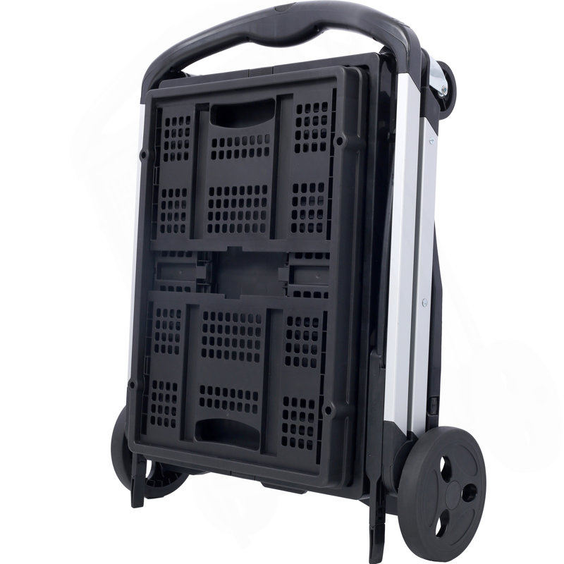 Chariot utilitaire pliable Chariots utilitaires pliables multi-usage à 2 niveaux avec paniers Carrito Para Supermercado Con Ruedas