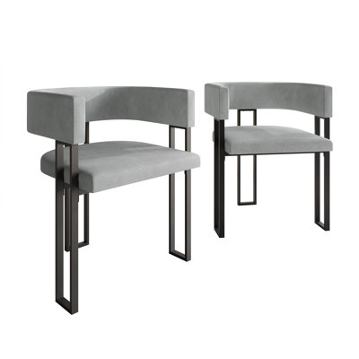 Black Metal Dining Chair