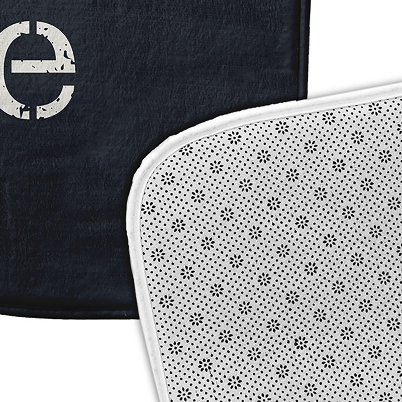 Tapis de bain Beach, L 17 po x L 24 po, Noir
