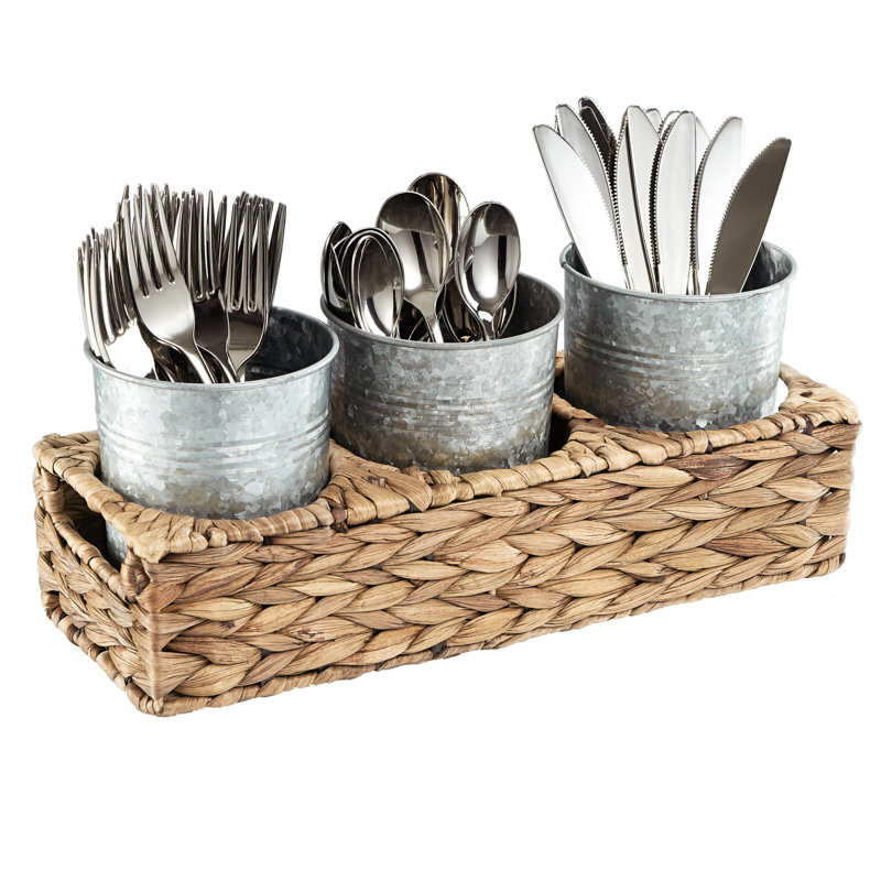 Alton Metal Rectangle Flatware Caddy