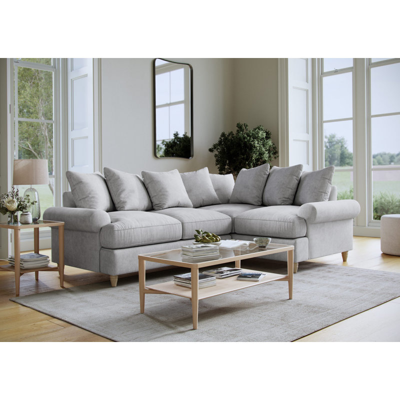 Eluster 4 Seater Sofa, Ashen, Right Hand Facing