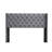 Velvet Button Queen Bed - Solid Wood Slat Foundation Charcoal Gray Platform With Detail And Dependable Base-2052283240
