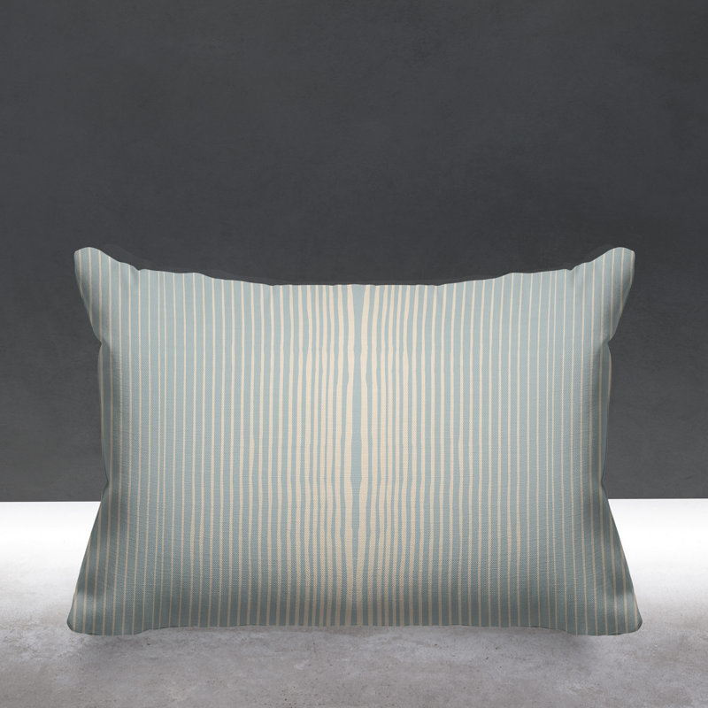 Ash Indoor/Outdoor Lumbar Pillow, Blue