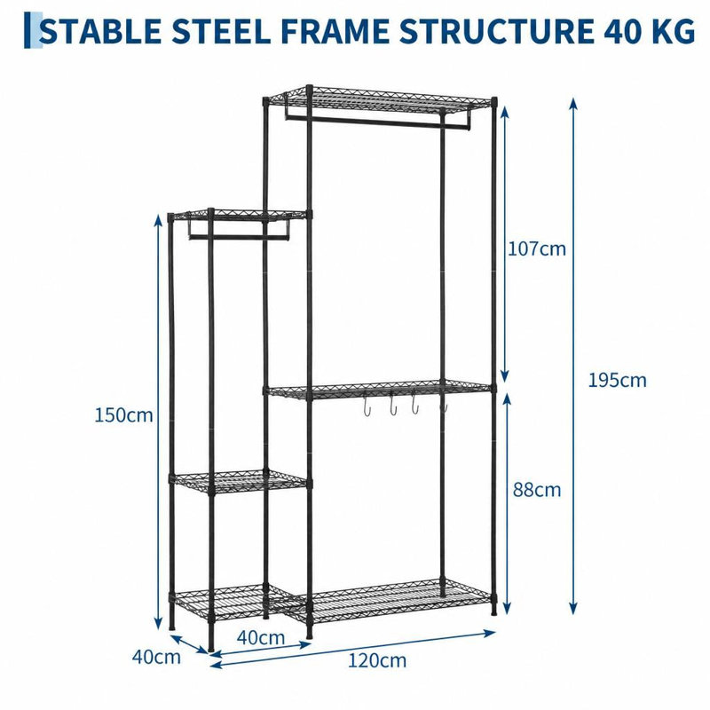 120 cm W Hall Tree