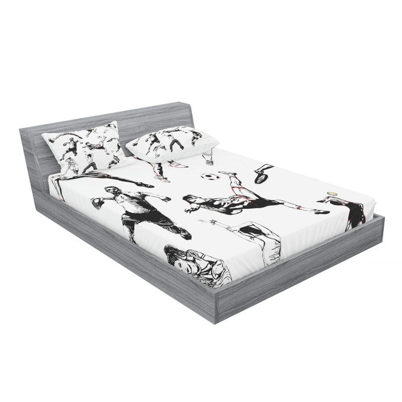 Microfiber Sheet Set, Queen Sheet Set with Fitted Sheet