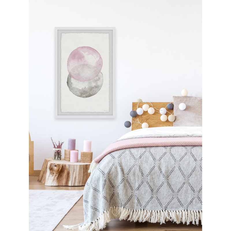 «Pinks And Grays», reproduction encadrée, H 45 po x l 30 po x P 1,5 po