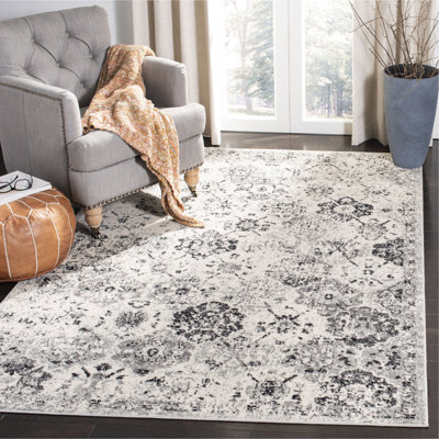 Newhouse Oriental Silver/Gray Area Rug