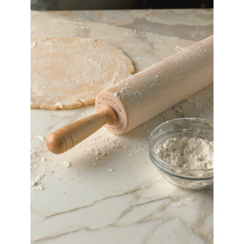 Rouleau à pâtisserie, H 2,75 po x L 12 po x P 2,75 po, Marron