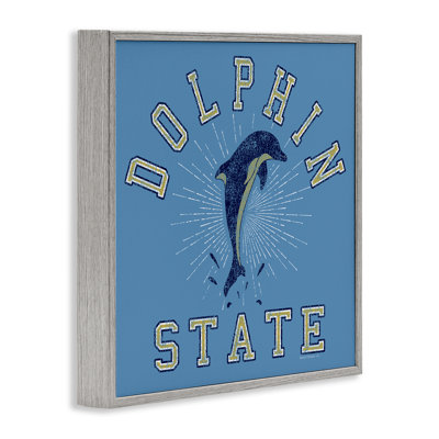 Giclée rétro par Dolphin State par Spirit Animals / Life Is High