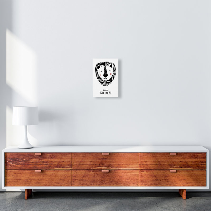 Lion 1 Piece Wall Art, 29.7cm H x 21cm W x 4cm D, Wrapped Canvas