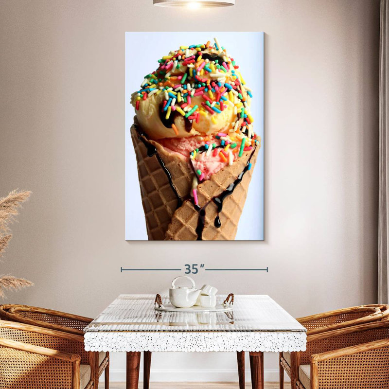 Yarlin Sprinkles On Ice Cream, 51" H x 34" W