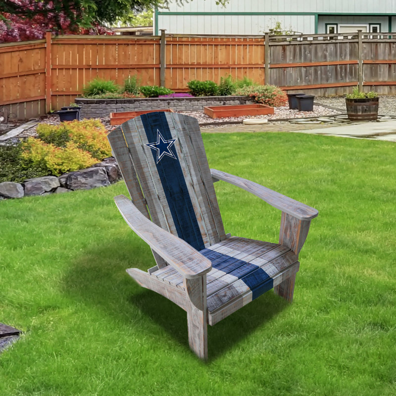 Wood Outdoor Adirondack Chair, Dallas Cowboys