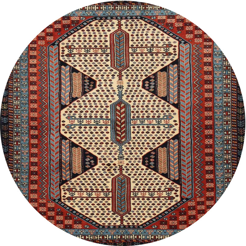 Cavion Oriental Indoor Rug, Round 4'