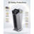 1500w Electric Space Heaters For Indoor Use, 25" Space Heater Large Room With 120° Oscillation, 3 Heat Levels, 3 Modes,