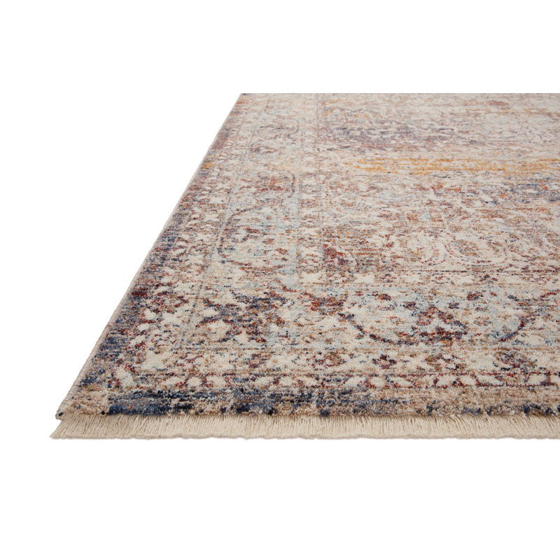 Sorrento Ivory Elegance Rectangular Wool-Blend Area Rug - 11'6" x 15'7"