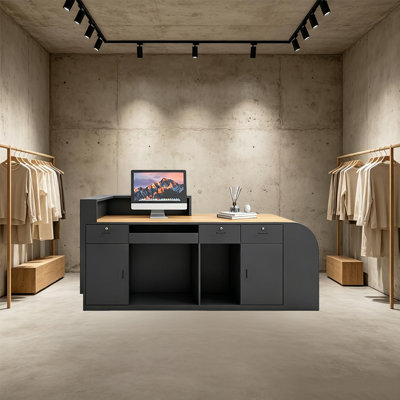 Bureau de réception avec tiroirs verrouillables