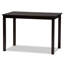 Ensemble de salle à manger 5 pièces en tissu gris et bois brun foncé Saltzman, H 37,4 po x l 18,7 po x P 19,9 po-1203412460-1203412467