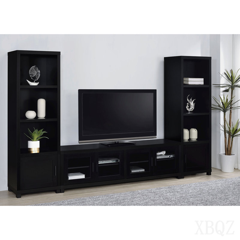 Black 3-Piece Tv Stand