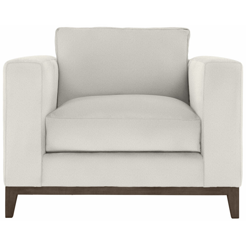 Noel 40" Wide Armchair, Aged Gray, White 5555-000