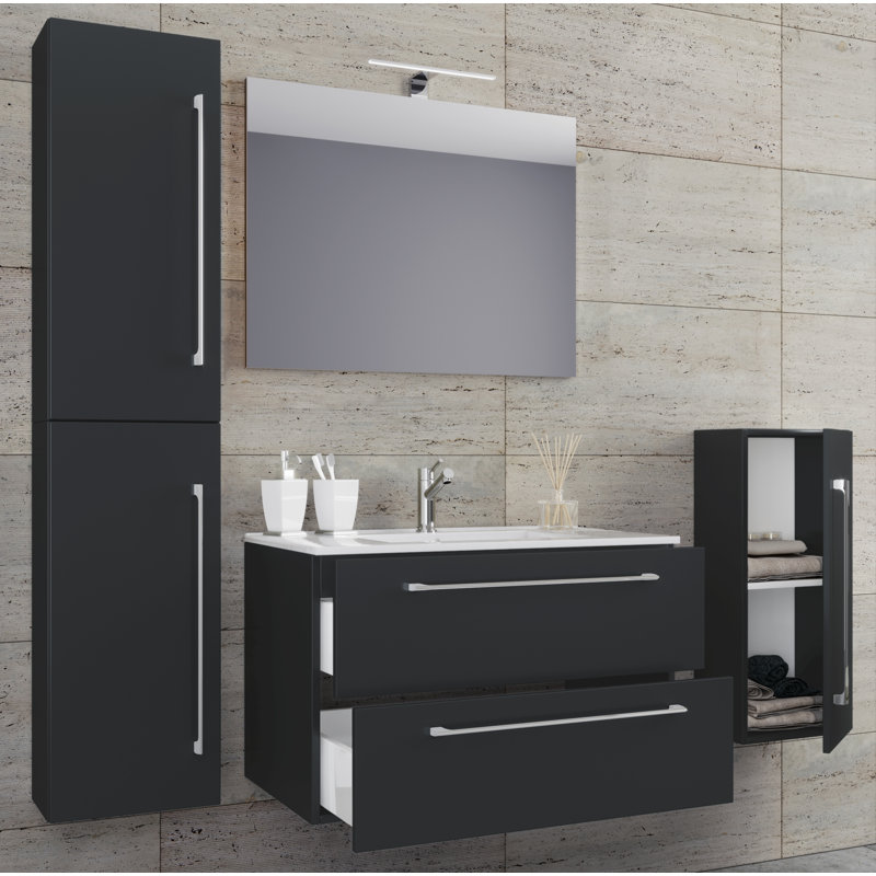 Andor Bathroom Furniture Suite, Black