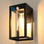 Matte Black 27cm H Outdoor Sconce